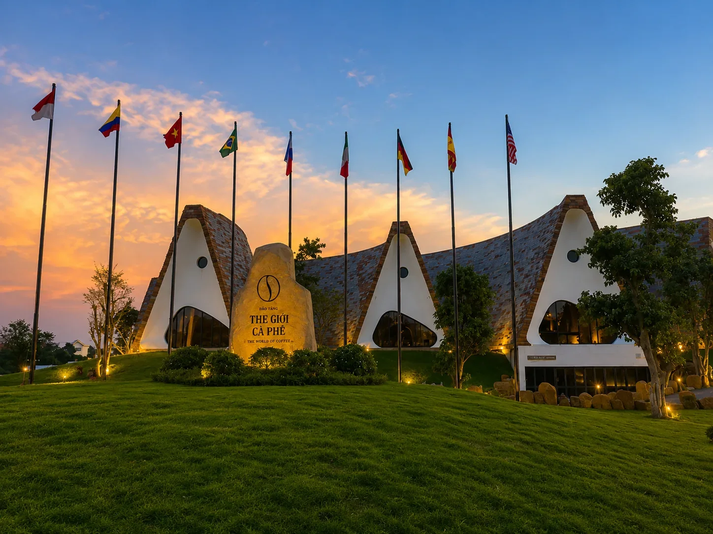 Coffee museum architecture in Buon Ma Thuot
