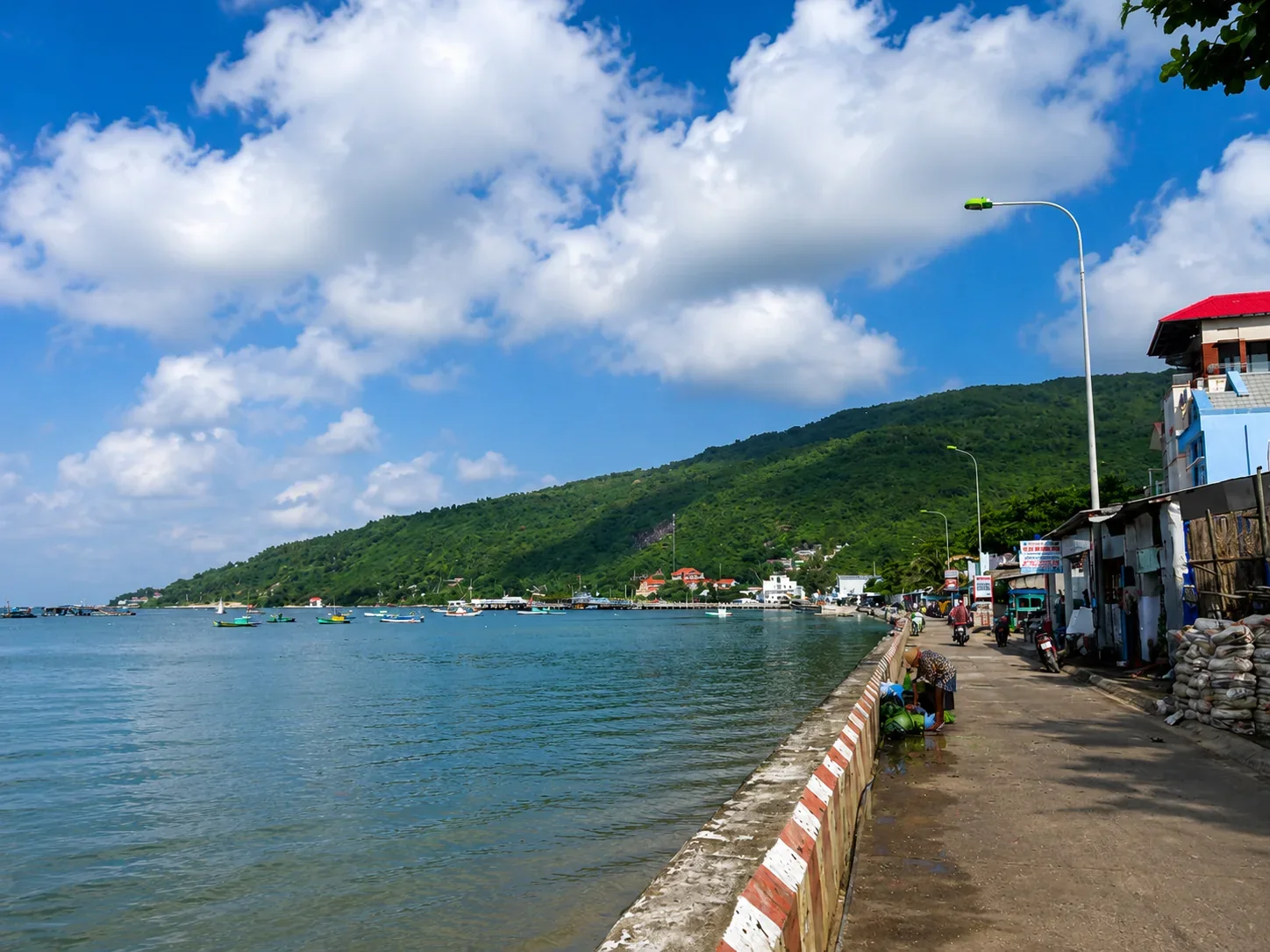 Waterfront town in Con Dao
