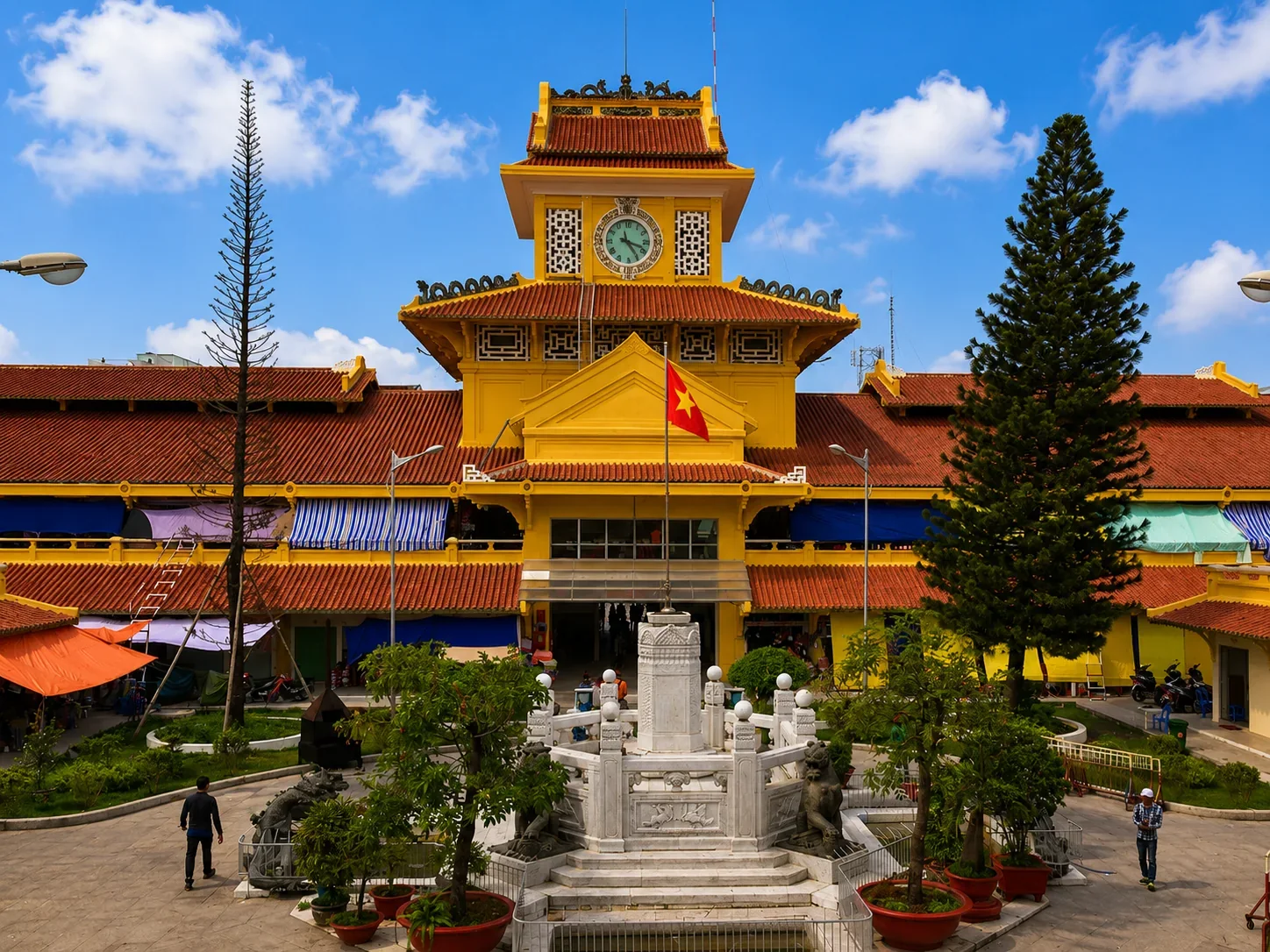Binh Tay Market clock tower in Cholon