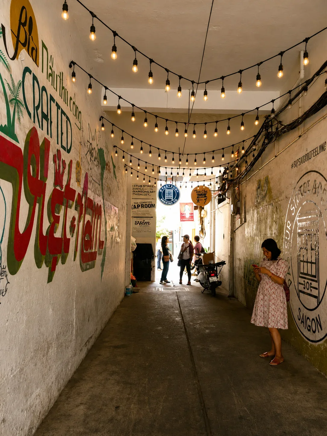 Contemporary art alley in Ho Chi Minh City