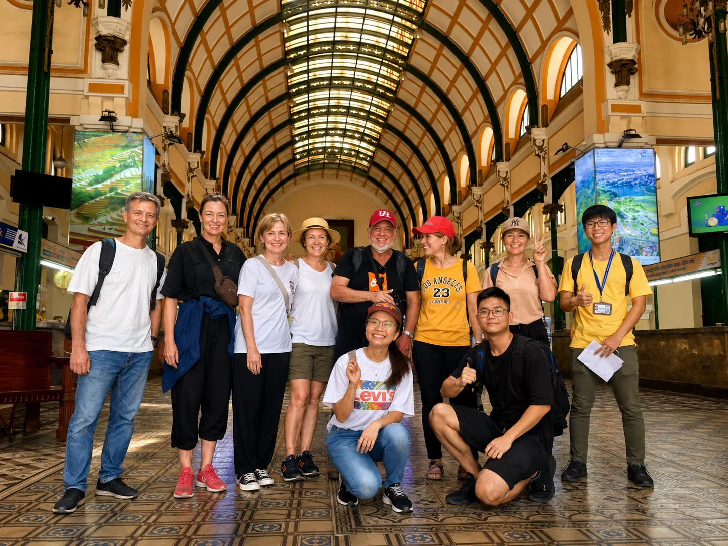 Travellers in central Saigon