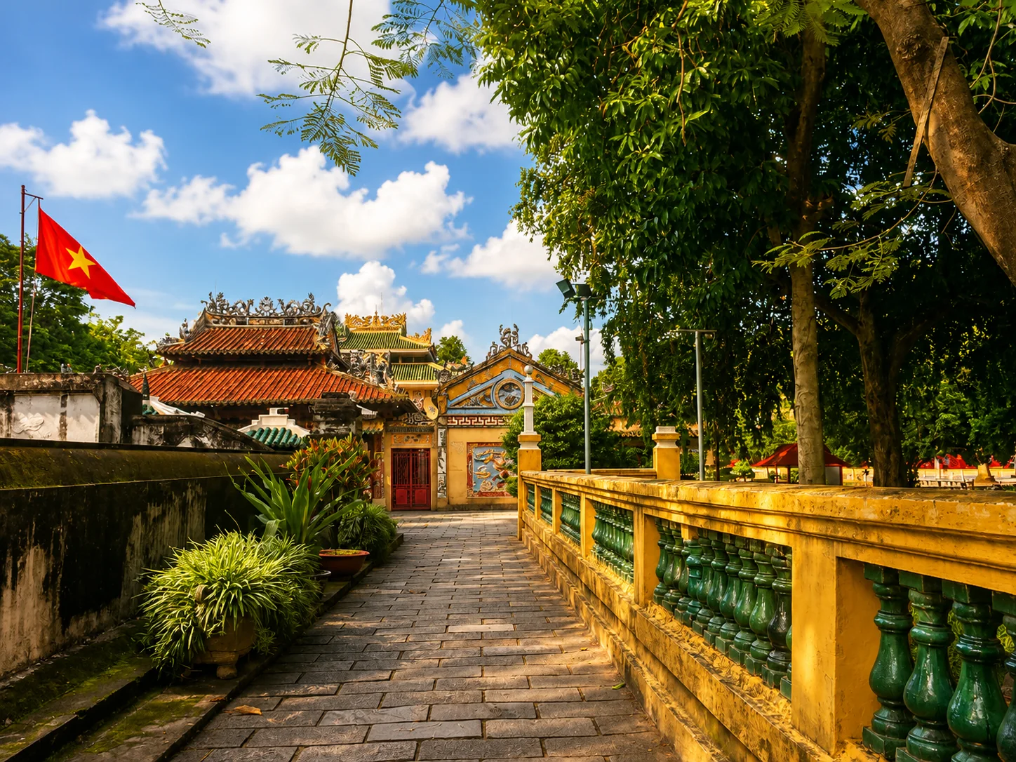 Walkway inside Hue Imperial City