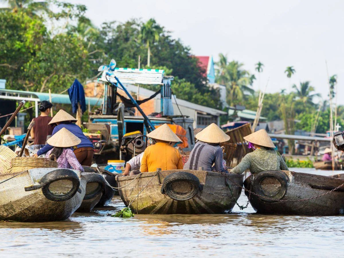 Mekong Delta waterways and produce