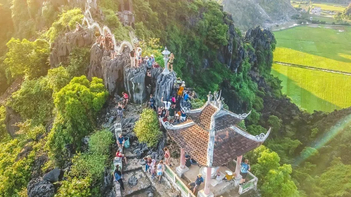 Boat journey through the Ninh Binh landscape